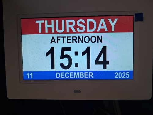 Digital alarm clock lcd - 7",
