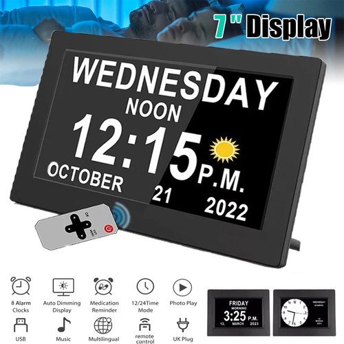Digital alarm clock calendar - clock,