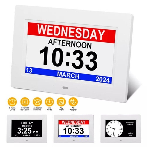 Digital alarm clock calendar - digital,