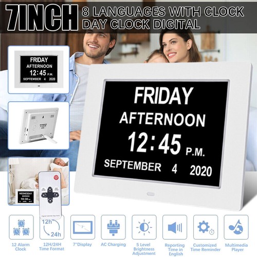 Digital alarm clock calendar - digital,