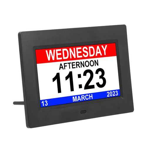 Digital alarm clock day date - digital,