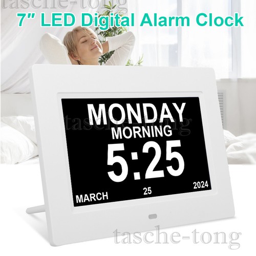 7in digital alarm clock - 7in,