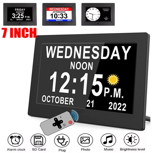 Digital alarm clock calendar - digital,