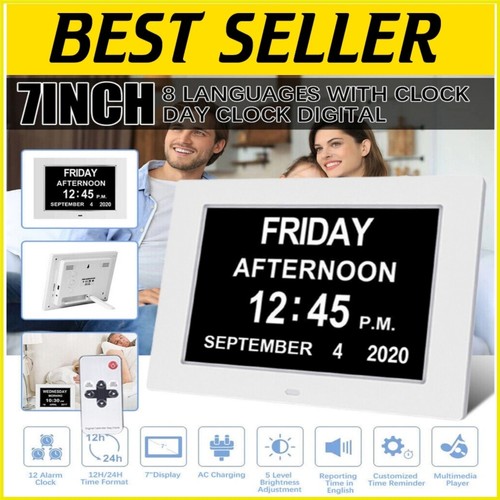 Digital alarm clock calendar - alarm,