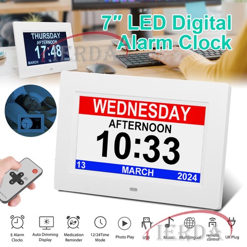 Digital alarm clock calendar - digital,