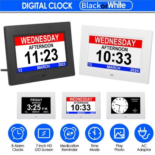 Dementia digital clock - clock, date