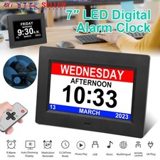 7" HD LED Digital Alarm Clock