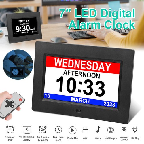Inch lcd digital alarm clock - digital,