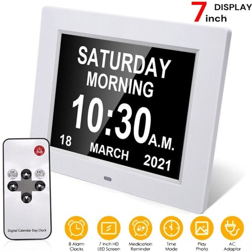 Digital alarm clock calendar - alarm,