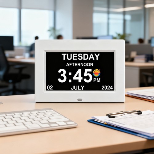 Digital alarm clock lcd - digital,